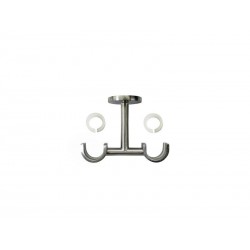 Support Extensible Tringle à Rideau 20 Mm Argent Clair Inspire