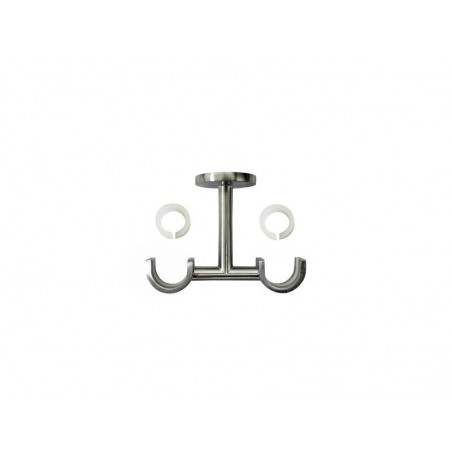 Support Extensible Tringle à Rideau 20 Mm Argent Clair Inspire