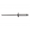 Lot de 50 Rivets Acier Inoxydable Diam.4.8 X H.25 Mm Avec ForÃªt
