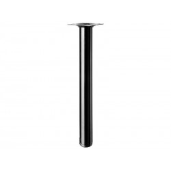 Pied de table Basse Cylindrique Fixe Acier époxy Noir 30 Cm