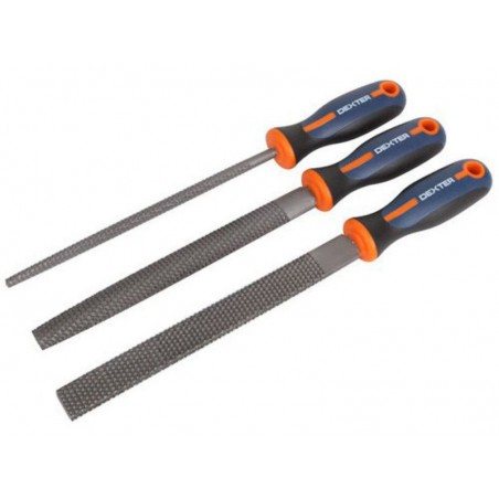 Lot de 3 râpes grosse piqure Dexter 200 Mm