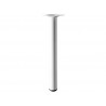 Pied de table Basse Cylindrique Fixe Acier époxy Blanc 30 Cm