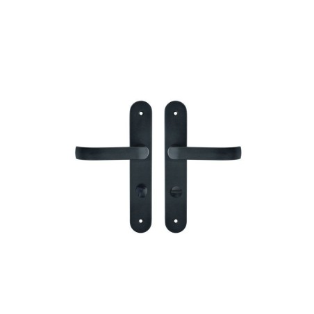 2 poignées de porte Lena condamnation et décondamnation INSPIRE acier entraxe