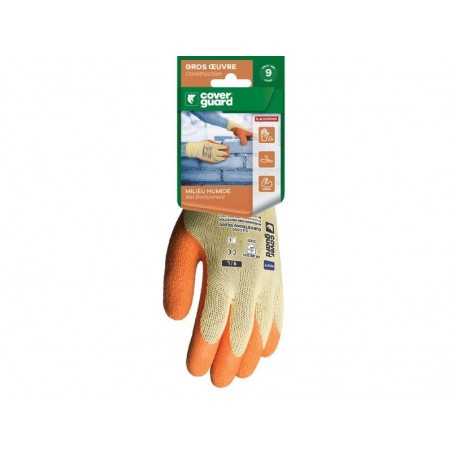 Gants de manutention (gros travaux) en latex 1LACO0P011 taille 11