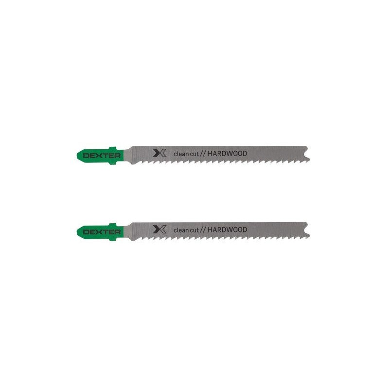Lot de 2 lames pour bois dur dexter coupe nette 3-30 Mm