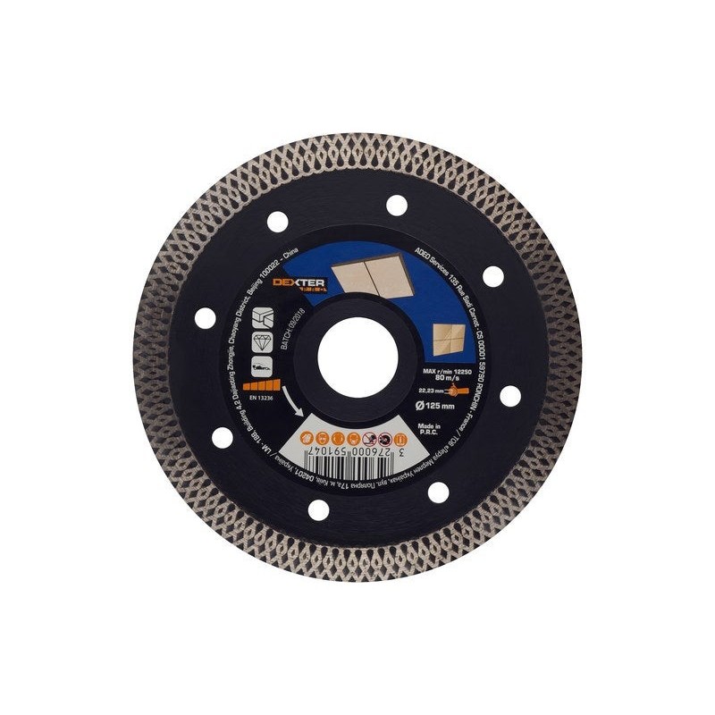 Disque diamant grés-céramique pour carrelage Diam.125 Mm