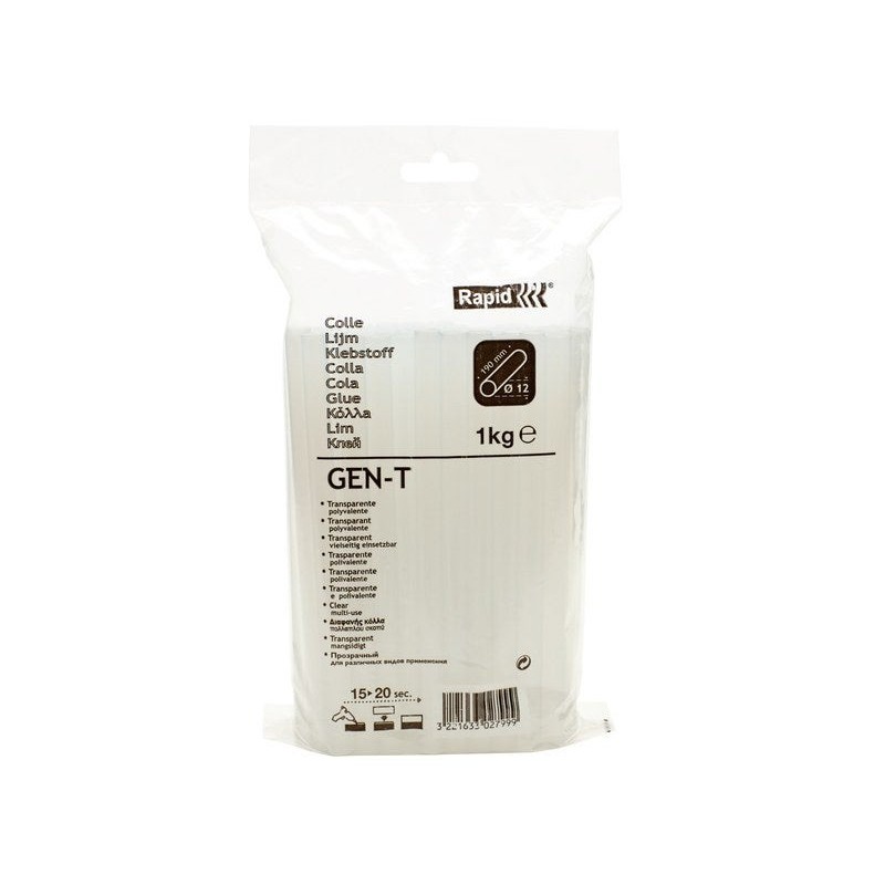 Bâtonde colle pour papier carton textile et bois Rapid Gen-T 1 Kg