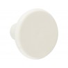 Lot de 6 boutons de meuble rond blanc en plastique H.27xL.33xl.33 Mm