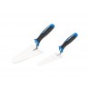 Lot de 2 truelles rondes en inox DEXTER lame de 18 cm