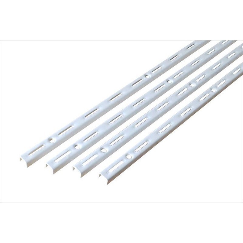Lot de 4 crémaillères simples acier H.150 cm entraxe 50 mm