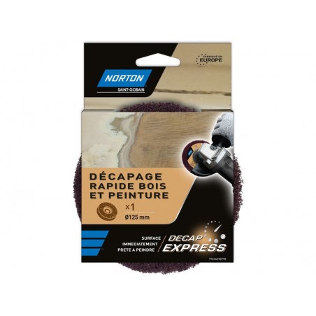 Disque Décapant Express Norton 125 Mm Bois Et Vernis