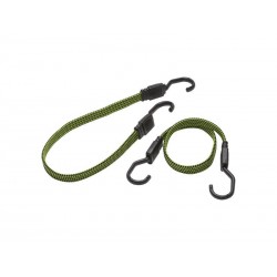 Lot de 2 Sandows Plats Crochet Métal Plastifié Standers L.0.6 M X L.18 Mm