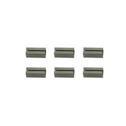 Lot de 6 Fourreaux Acier Zingué L.2 X L.0.8