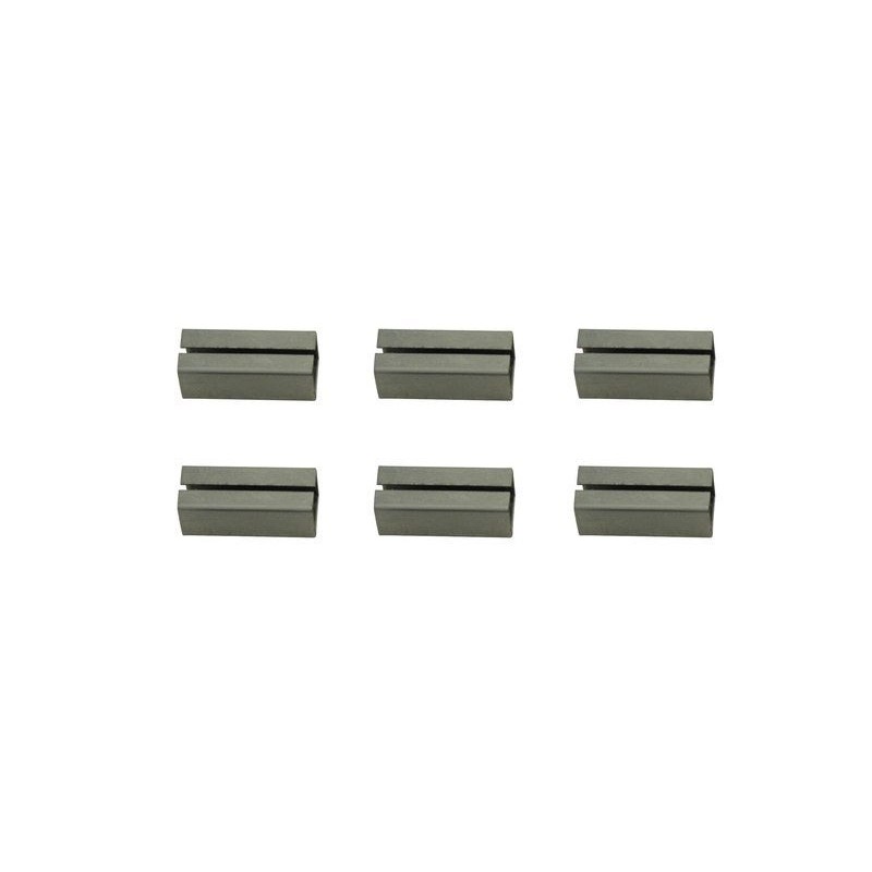 Lot de 6 Fourreaux Acier Zingué L.2 X L.0.8