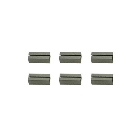 Lot de 6 Fourreaux Acier Zingué L.2 X L.0.8