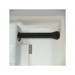 Kit De Tringle à Rideau Yuko Diam. 28 Mm Noir Mat 140X240 Cm