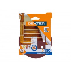 Lot de 5 disques abrasifs125 Mm Grains 180