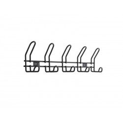 Portemanteau Inspire Hook 5 Patères à Fixer Acier Noir