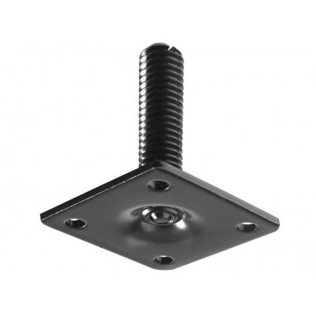 Plaque De Montage Acier à Visser Diam.10 X H.90 Mm X L.90 Mm