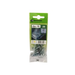 Lot de 25 Vis autoperceuse Acier Tête Fraisée Phillips Standers X L.19 Mm