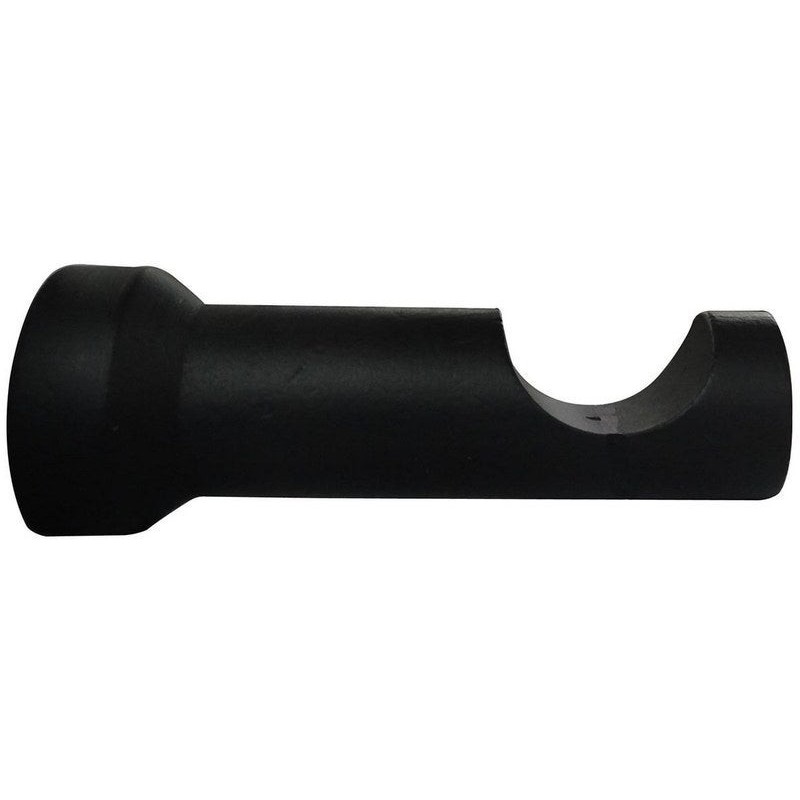 Support tringle à rideau Charme recup 28 mm noir mat INSPIRE