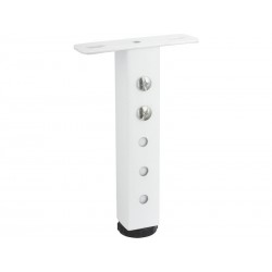 Pied de lit acier à visser H.200 x l.35 mm