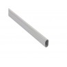 Barre de penderie blanc H.3 x l.200 x P.1.5 cm