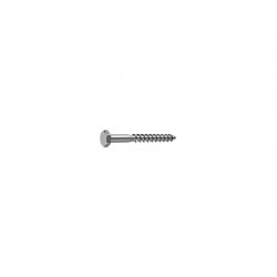 Lot de 10 Tirefond Inox Tête 6 Pans Standers Diam.6 Mm X L.30 Mm