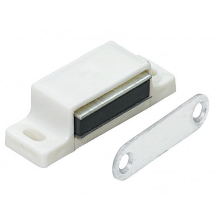 Lot de 10 Loqueteaux Magnétiques Plastique Hettich L.14.5 X L.45.3 Mm