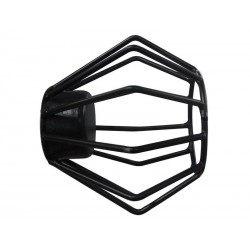 Embout Filaire noir mat pour tringle à rideau Diam.28 mm INSPIRE