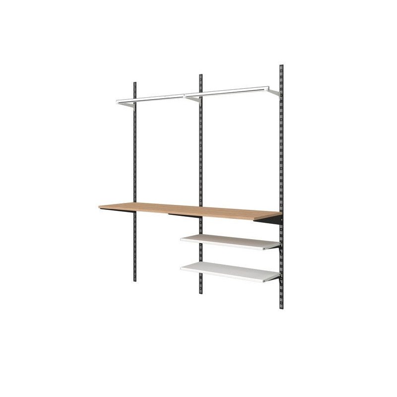 Console double acier verni P.47 Cm Entraxe 50 Mm