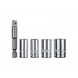 Lot de 4 Adaptateurs En Acier Chrome Dexter Pro Pour Clé à Douille