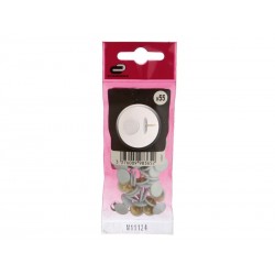 Punaises Acier Standers tête Ronde Diam.1 X L.10.5 Mm