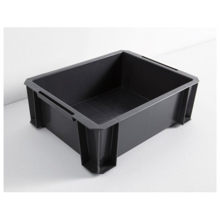 Bac de manutention Iris en en plastique Gris L.55 X P.35 X H.24.5 cm 36 L