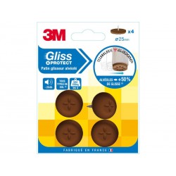 Lot de 4 Patins En N-A 3M