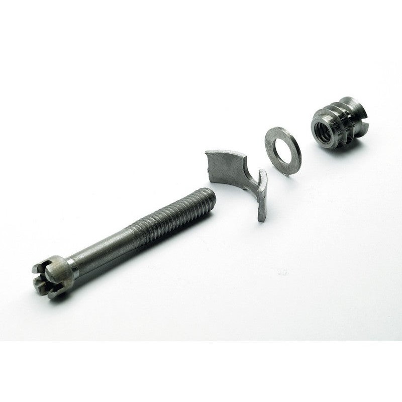 Lot de 2 Vis DAssemblage Avec Manchon Acier Brut Hettich L.60 Mm