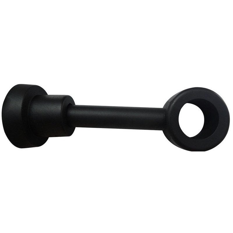Support tringle à rideau Charme recup 28 mm noir mat INSPIRE