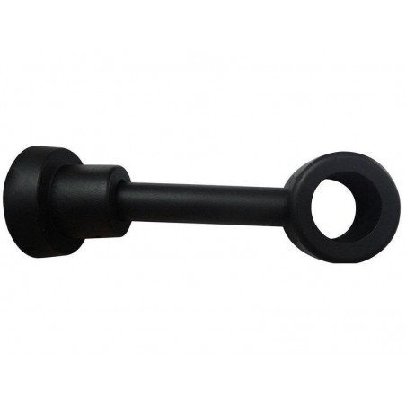 Support tringle à rideau Charme recup 28 mm noir mat INSPIRE