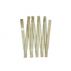 Mètre pliant de menuisier bois 2 M