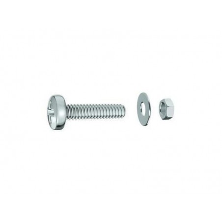 Lot de 30 Boulons Tête Cylindrique Acier Zingué L.16 X Diam.3 Mm Standers