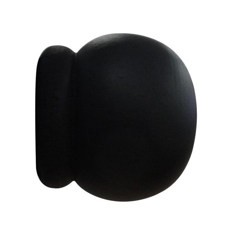 Lot de 2 embouts boule charme récup noir mat Diam.28 mm