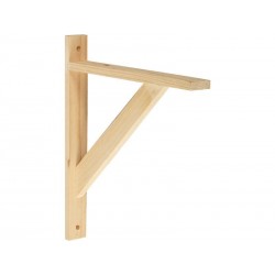 Equerre Solo Bois Brut Naturel H.28 X P.32 Cm