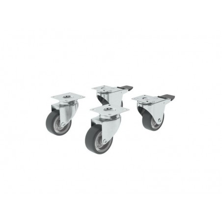 Roulette pivotante à Platine Diam.50 Mm