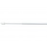 2 Barres Rondes Diam. 7 Mm Blanc Brillant 50-80 Cm Acier
