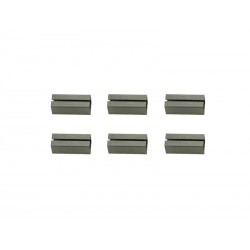 Lot de 6 Fourreaux Acier ZinguÃ© L.2 X L.0.7