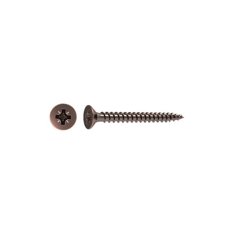 Lot de 20 Vis Acier tête Fraisée Standers Diam.4 Mm X L.16 Mm