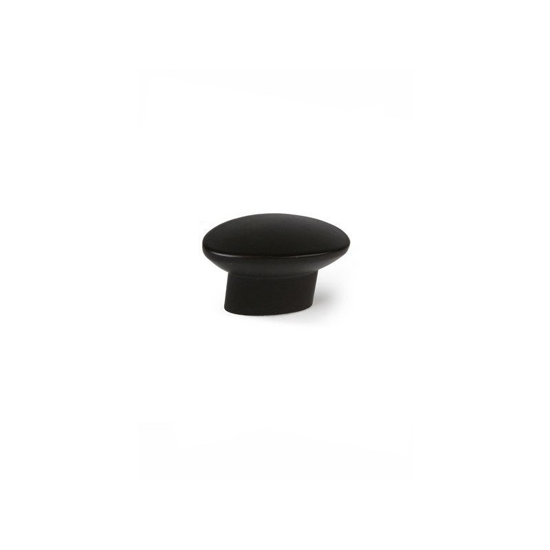Lot de 4 Boutons De Meuble Ovale Zamak Peint H.24 X L.41 X P.19 Mm