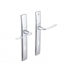 2 2 poignées de porte Acier Trou De Clé Inspire Acier Entraxe 195 Mm