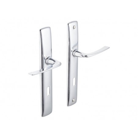 2 2 poignées de porte Acier Trou De Clé Inspire Acier Entraxe 195 Mm