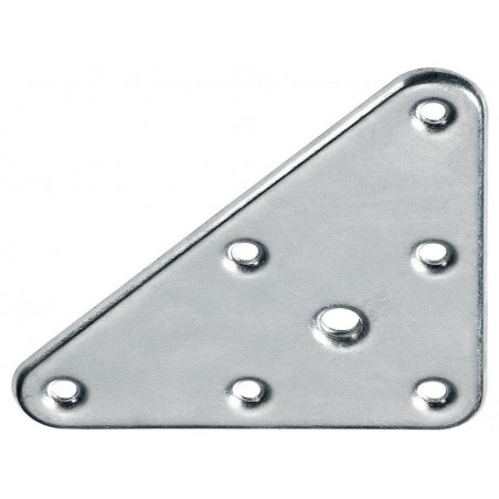 Plaque de montage triangulaire métal à visser H.120 X L.70 mm